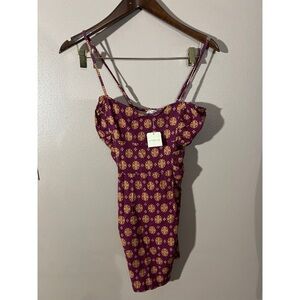 Intimately Burgundy and Mustard Patterned nwt